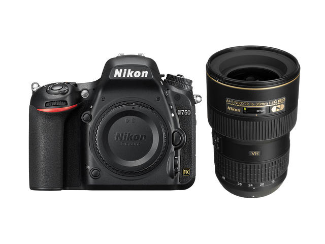 DSLR Nikon D750 с обектив 16-35mm f/4G ED VR