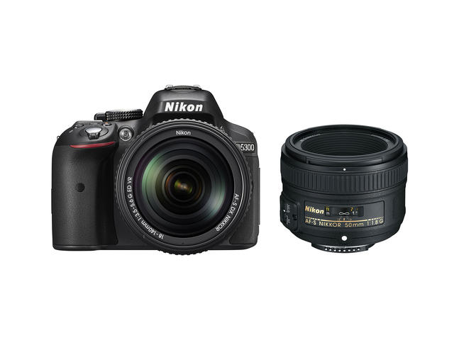 DSLR Nikon D5300 с 18-140mm f/3.5-5.6G ED VR и 50mm f/1.8G