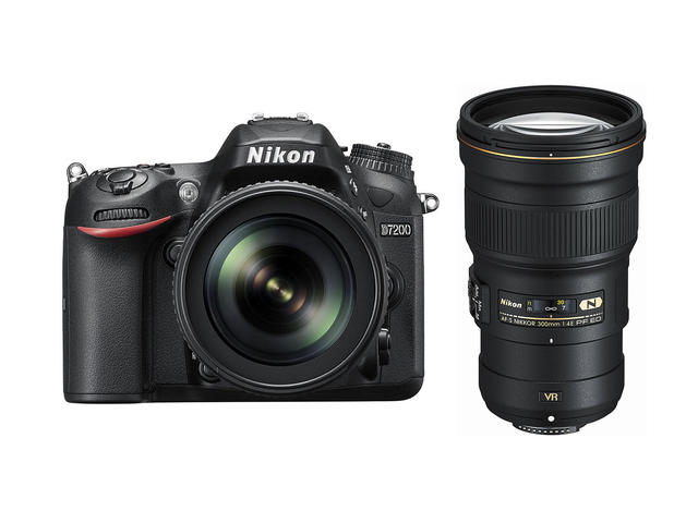 DSLR Nikon D7200 с 18-105mm VR и 300mm f/4E VR