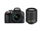 DSLR Nikon D3300 с AF-P 18-55mm VR и 55-200mm VR II