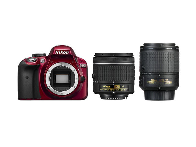 DSLR Nikon D3300 с AF-P 18-55mm VR и 55-200mm VR II