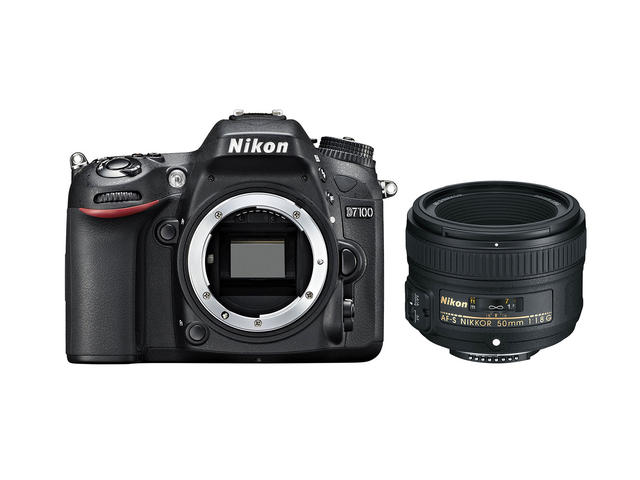 DSLR Nikon D7100 с обектив 50mm f/1.8G