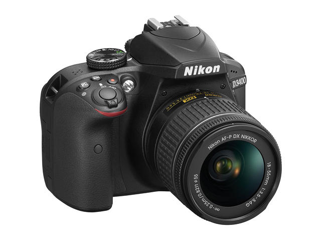 DSLR Nikon D3400 с обектив AF-P 18-55mm f/3.5-5.6G