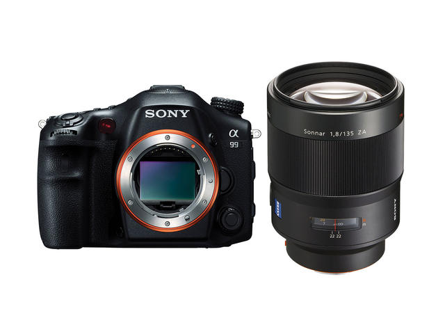 DSLR Sony Alpha 99 със 135mm f/1.8 Carl Zeiss Sonnar T* ZA