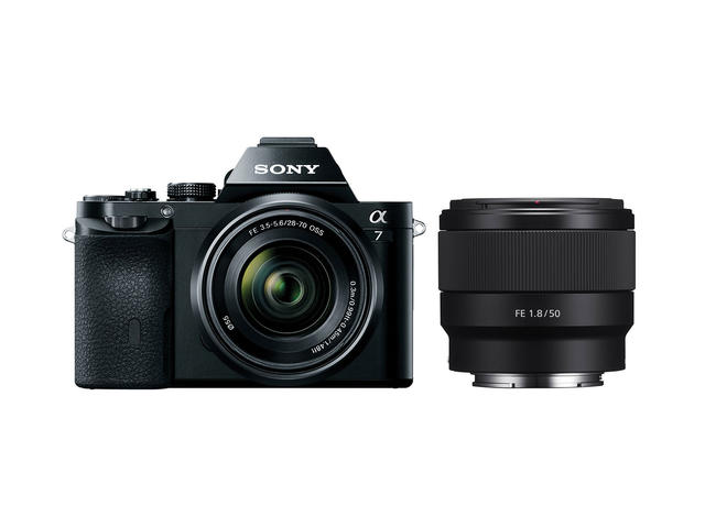 Mirrorless Sony Alpha 7 с 28-70mm OSS и 50mm f/1.8