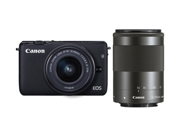 Mirrorless Canon EOS M10 с 15-45mm IS STM и 55-200mm IS STM