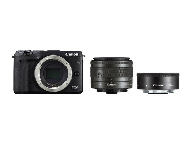 Mirrorless Canon EOS M3 с 15-45mm IS STM и 22mm f/2 STM