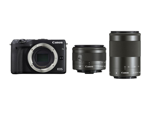 Mirrorless Canon EOS M3 с 15-45mm IS STM и 55-200mm IS STM