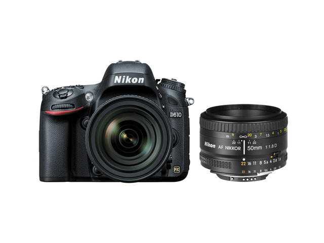 DSLR Nikon D610 с 24-85mm VR и 50mm f/1.8D
