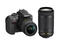 DSLR Nikon D3400 с AF-P 18-55mm f/3.5-5.6G и AF-P 70-300mm ED