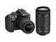DSLR Nikon D3400 с AF-P 18-55mm f/3.5-5.6G и AF-P 70-300mm ED