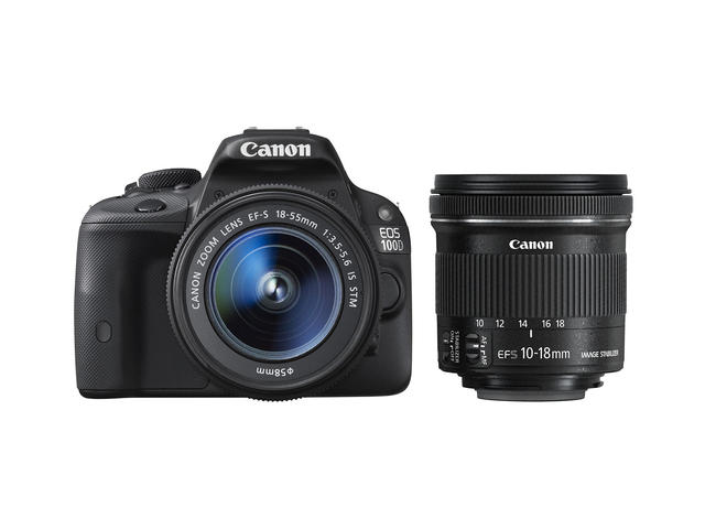 DSLR Canon EOS 100D с 18-55mm IS STM и 10-18mm IS STM