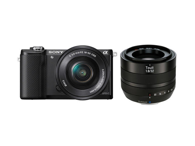 Mirrorless Sony Alpha 5000 с 16-50mm PZ OSS и Zeiss 32mm f/1.8