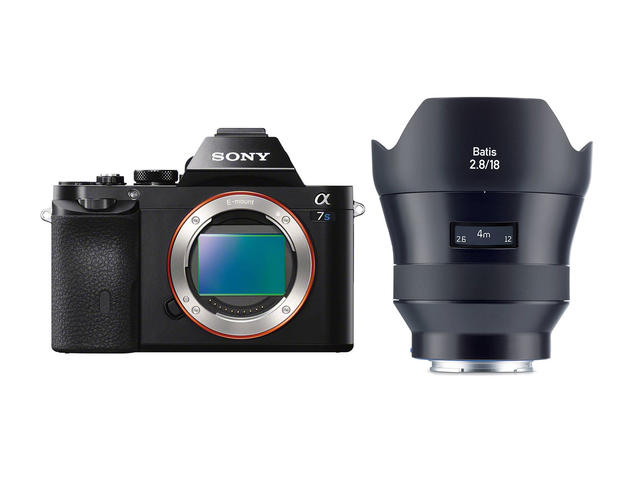 Mirrorless Sony Alpha 7S с обектив Zeiss Batis 18mm f/2.8