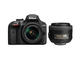 DSLR Nikon D3400 с AF-P 18-55mm VR и 35mm f/1.8G