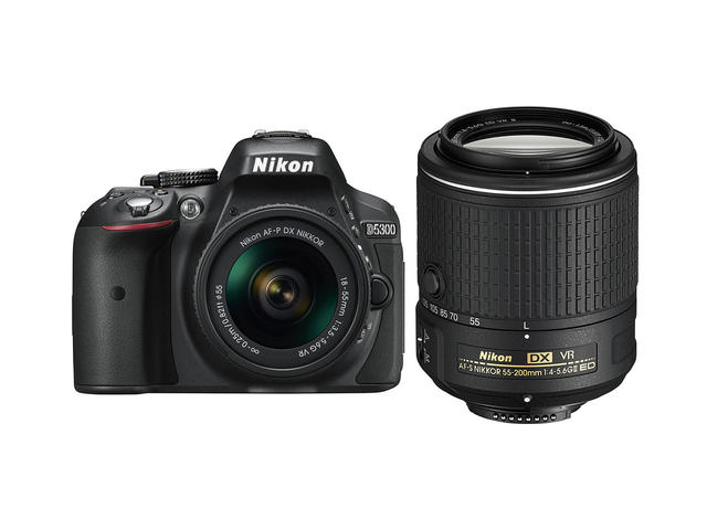 DSLR Nikon D5300 с AF-P 18-55mm VR и 55-200mm ED VR II