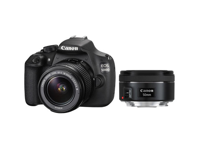 DSLR Canon EOS 1200D с 18-55mm DC III и 50mm f/1.8 STM