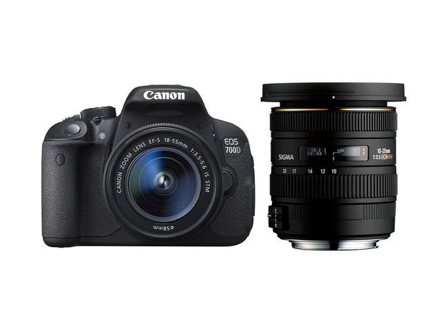 DSLR Canon EOS 700D с 18-55mm IS STM и Sigma 10-20mm f/3.5 EX DC HSM