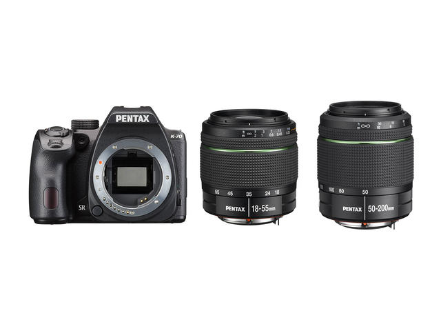 DSLR Pentax K-70 с DA 18-55mm AL WR и DA 50-200mm ED WR