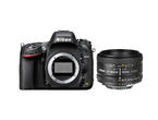 DSLR Nikon D610 с обектив 50mm f/1.8D