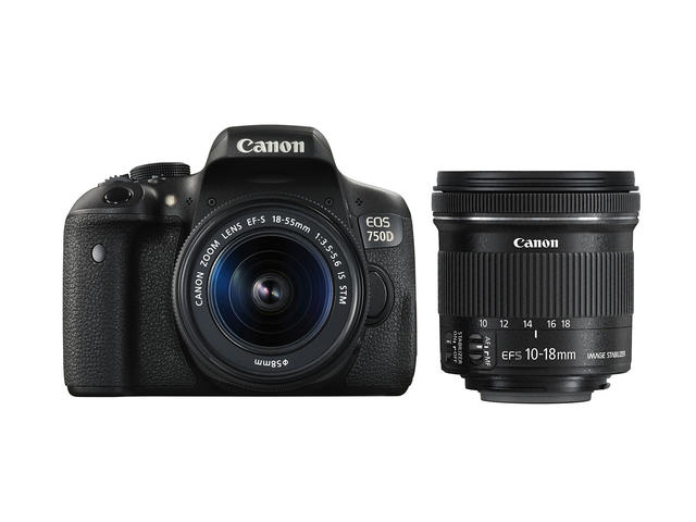 DSLR Canon EOS 750D с 18-55mm IS STM и 10-18mm IS STM