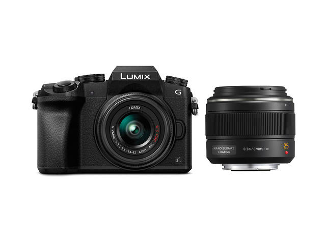 Mirrorless Panasonic Lumix DMC-G7 с 14-42mm ASPH II и 25mm f/1.4 Leica