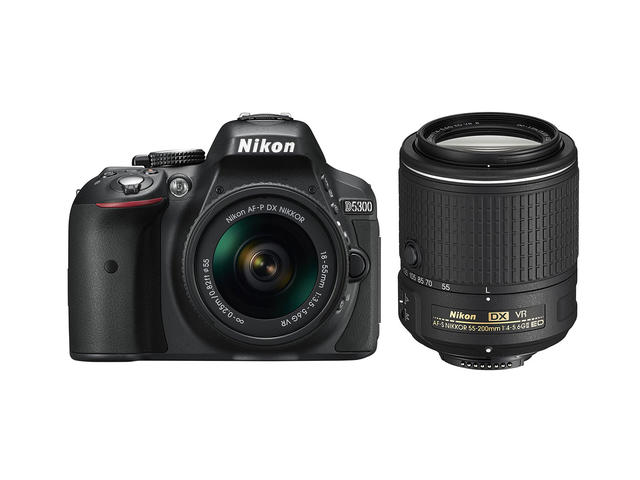 DSLR Nikon D5300 с AF-P 18-55mm VR и 55-200mm VR II