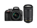 DSLR Nikon D3400 с AF-P 18-55mm VR и AF-P 70-300mm VR