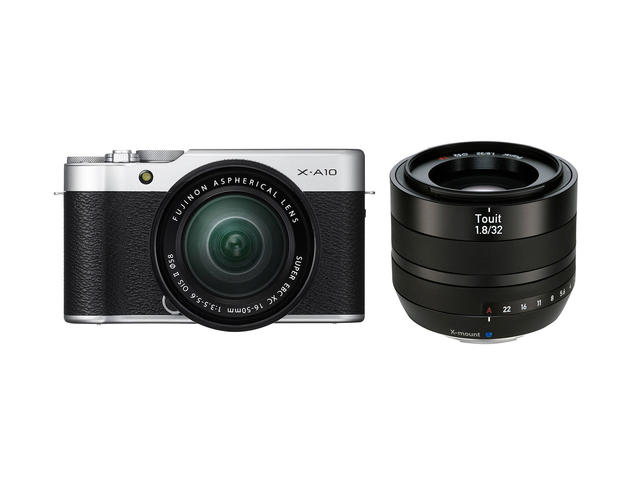 Mirrorless Fujifilm X-A10 с 16-50mm OIS II и Zeiss Touit 32mm f/1.8