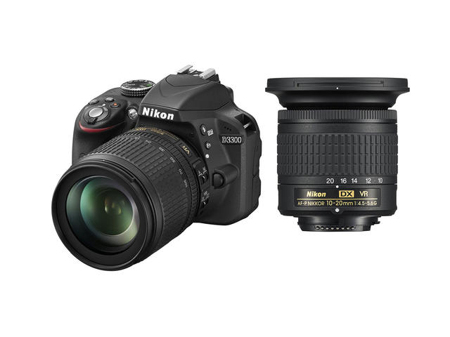 DSLR Nikon D3300 с 18-105mm VR и 10-20mm VR