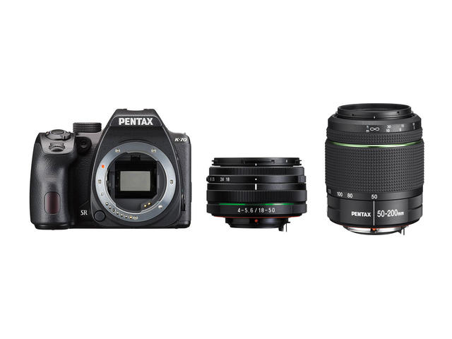 DSLR Pentax K-70 с 18-50mm WR RE и 50-200mm ED WR