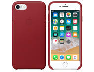 Калъфи Apple iPhone 8 / 7 Leather Case, в червено