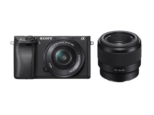 Mirrorless Sony Alpha 6300 с 16-50mm PZ OSS и 50mm f/1.8