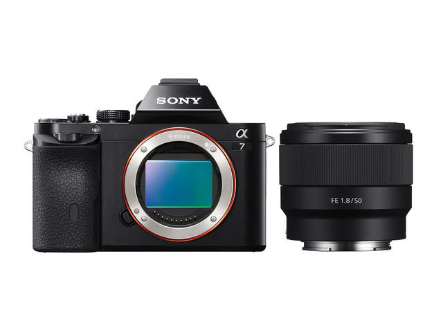 Mirrorless Sony Alpha 7 с обектив FE 50mm f/1.8