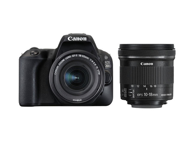 DSLR Canon EOS 200D с 18-55mm IS STM и 10-18mm IS STM
