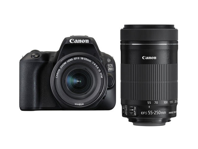 DSLR Canon EOS 200D с 18-55mm IS STM и 55-250mm IS STM
