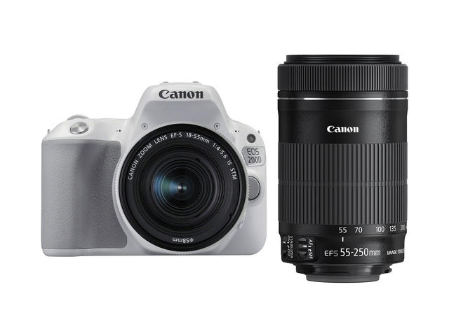 DSLR Canon EOS 200D с 18-55mm IS STM и 55-250mm IS STM