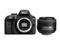 DSLR Nikon D3400 с обектив AF-S DX 35mm f/1.8G