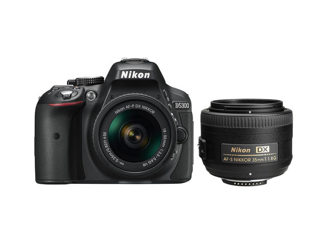 DSLR Nikon D5300 с AF-P 18-55mm VR и AF-S DX 35mm f/1.8G