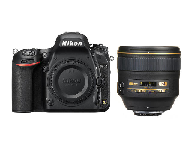 DSLR Nikon D750 с обектив 85mm f/1.4G