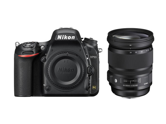 DSLR Nikon D750 с обектив Sigma 24-105mm f/4 DG OS HSM