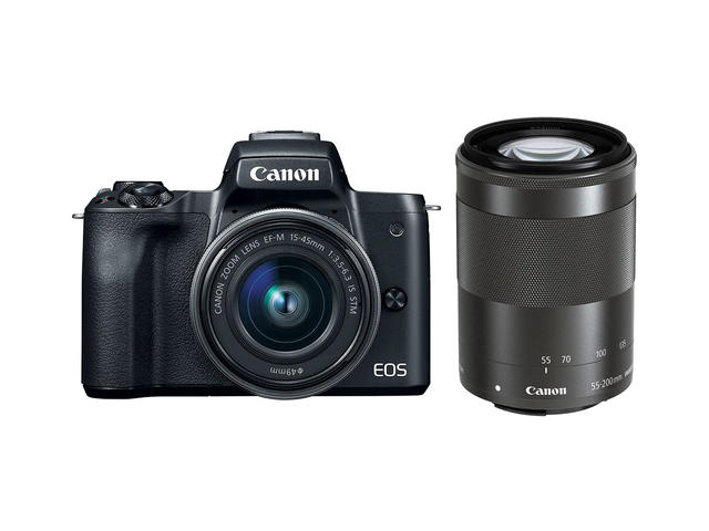 Mirrorless Canon EOS M50 с 15-45mm IS STM и 55-200mm IS STM