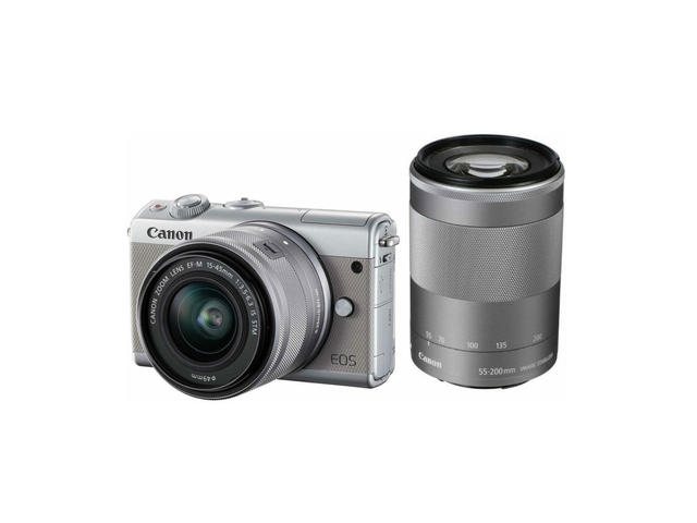 Mirrorless Canon EOS M100 с 15-45mm IS STM и 55-200mm IS STM