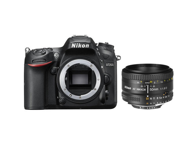 DSLR Nikon D7200 с обектив AF Nikkor 50mm f/1.8D