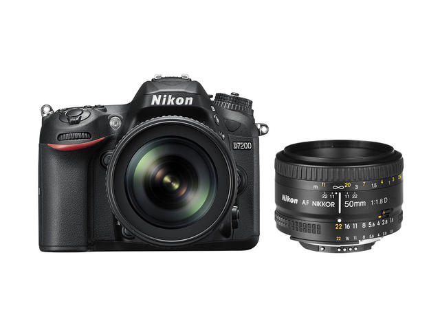 DSLR Nikon D7200 с DX 18-105mm VR и 50mm f/1.8D
