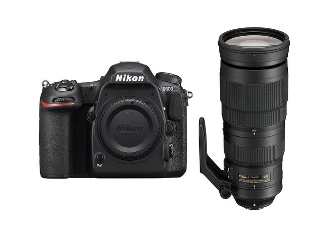 DSLR Nikon D500 с обектив 200-500mm f/5.6E ED VR