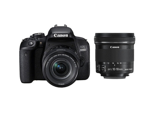 DSLR Canon EOS 800D с 18-55mm IS STM и 10-18mm IS STM