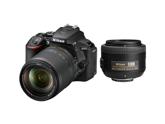 DSLR Nikon D5600 с 18-140mm VR и DX 35mm f/1.8G