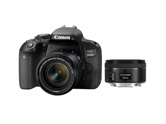 DSLR Canon EOS 800D с 18-55mm IS STM и 50mm f/1.8 STM