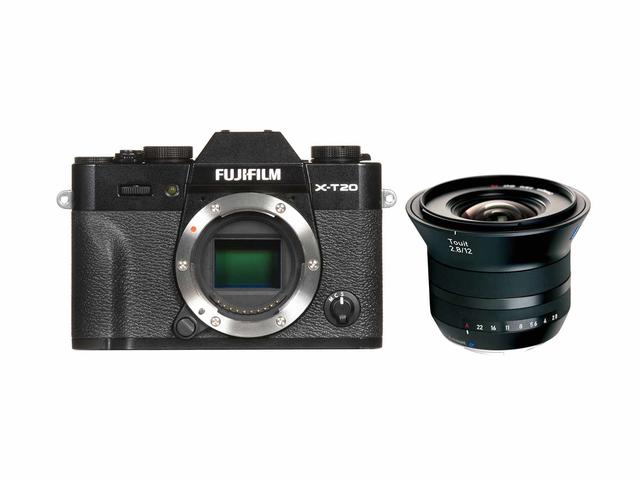 Mirrorless Fujifilm X-T20 с обектив Zeiss Touit 12mm f/2.8